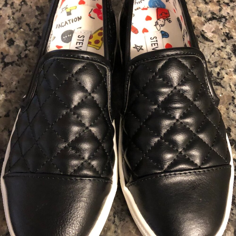 Girls Steve Madden Black Shoes Size 1 [5-6 years old] New